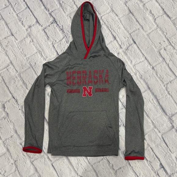Other - Nebraska Kids Gray and Red Hoodie